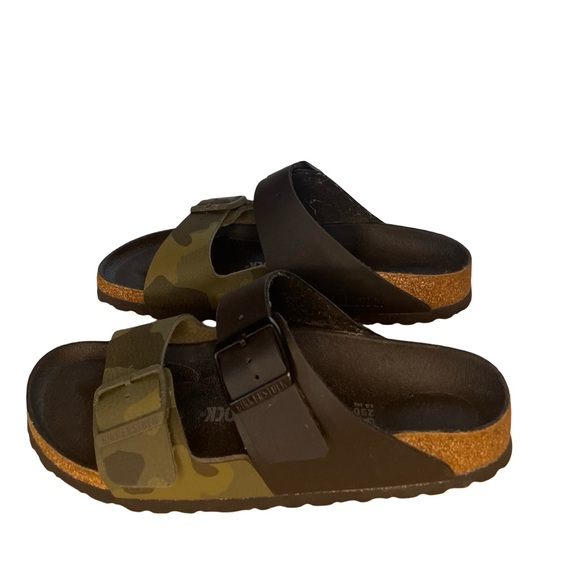 Birkenstock Black and Green Camouflage Sandals - Picture 2 of 6